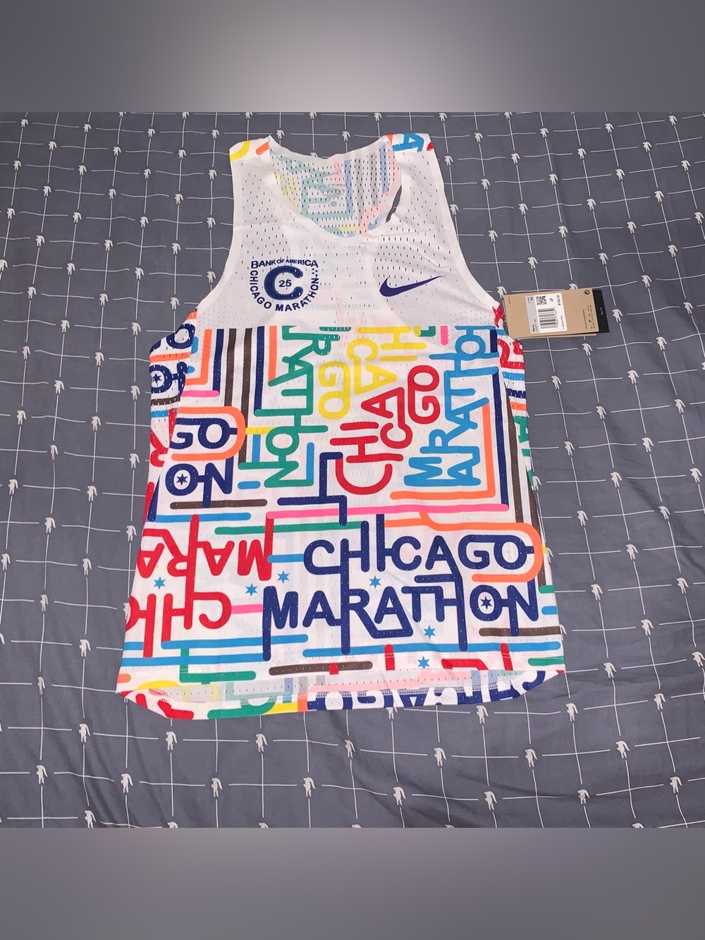 Nike AeroSwift Men's Chicago Marathon 2025 Running Singlet HQ4277-100 Size: XS
